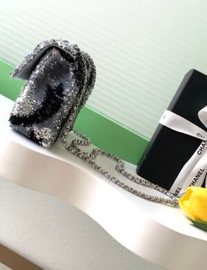 Chanel So Black Sequin Flap - Image 2