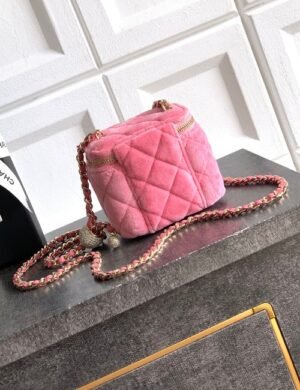 Chanel Pink Vanity Bag - Image 2