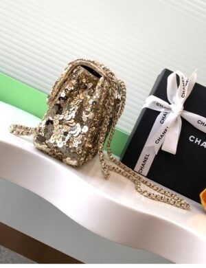 Chanel So Black Sequin Flap - Image 3