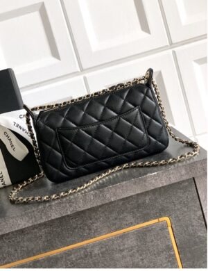 Chanel Pink Velvet Flap Bag - Image 4