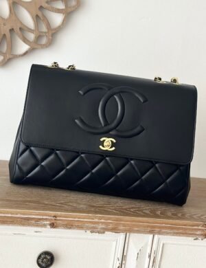 Chanel Black Lambskin Flap - Image 4