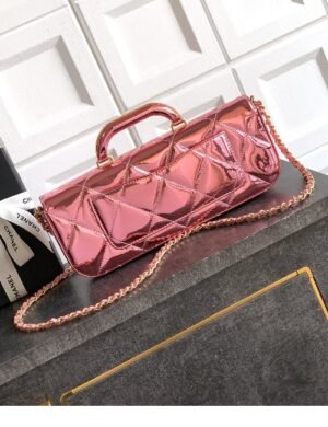 Chanel Patent Handle Flap Bag - Image 4
