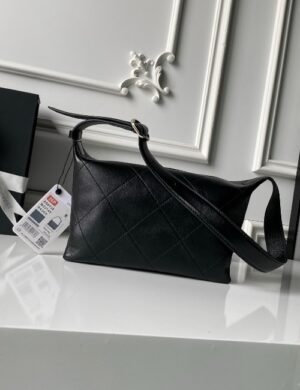 Chanel Lambskin Hobo Bag - Image 3