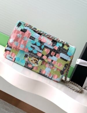 Chanel Rainbow Sequin Flap - Image 1