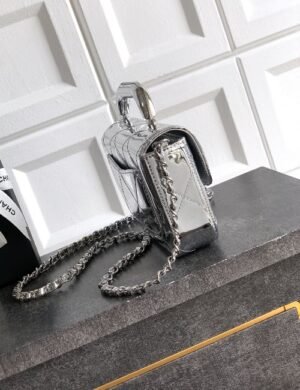 Chanel Denim Chain Flap Bag - Image 2