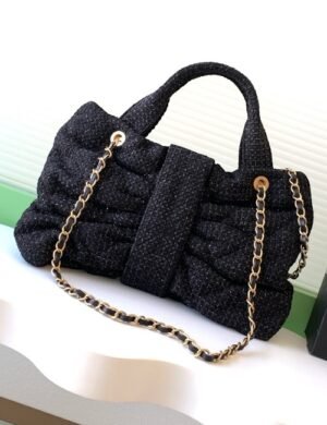 Chanel Tweed Bow Bag - Image 3