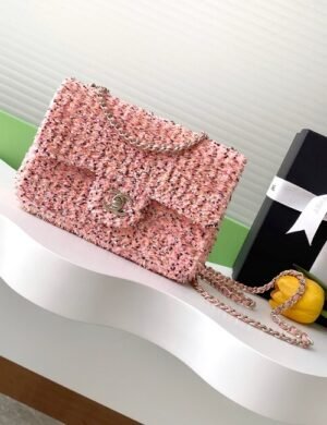 Chanel Pink Sequin Flap - Image 1