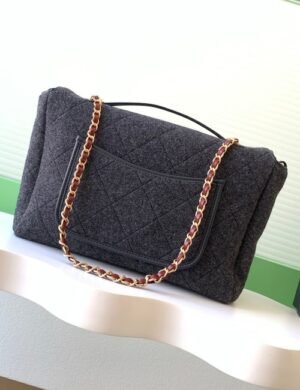 Chanel Tweed Travel Tote - Image 5