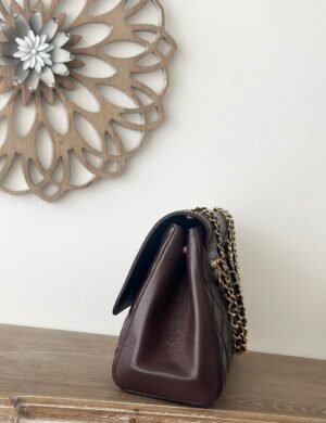 Chanel Brown Lambskin Flap - Image 4