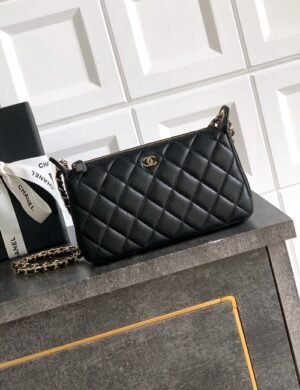 Chanel Pink Velvet Flap Bag - Image 1