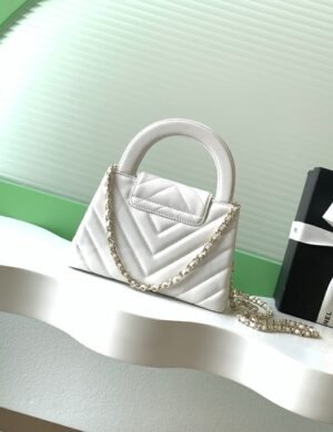 Chanel Quilted Bowling Chain Bag - Image 2