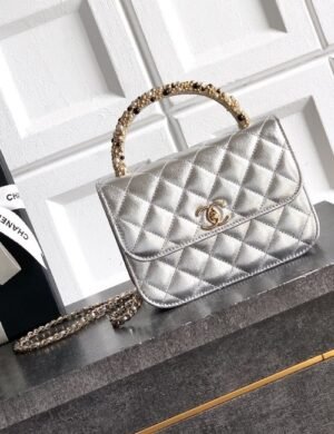 Chanel Pearl Handle Chain Bag - Image 1