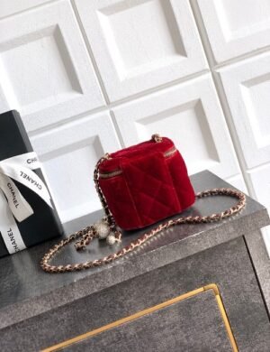 Chanel Red Vanity Bag - Image 2