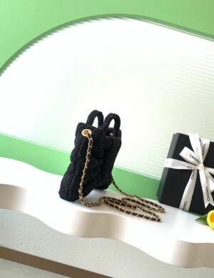 Chanel Tweed Bow Bag - Image 3