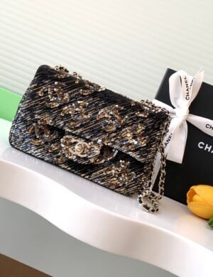 Chanel Black Sequin Flap - Image 1