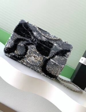 Chanel So Black Sequin Flap - Image 3