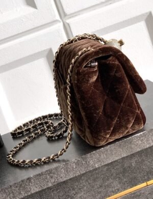 Chanel Velvet Crystal Flap - Image 3