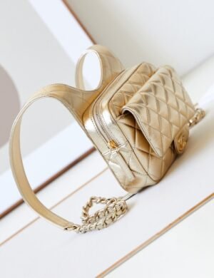 Chanel Quilted Chain Vanity Bag - Image 2