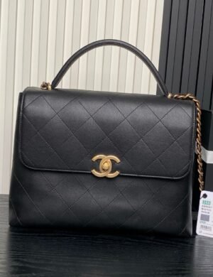 Chanel Top Handle Flap Bag - Image 4