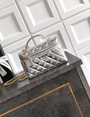 Chanel Quilted Leather Weekend Tote - Image 1