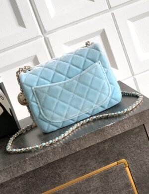 Chanel Velvet Crystal Flap - Image 3