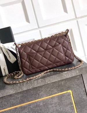 Chanel Coffee Brown Mahjong Bag - Image 3