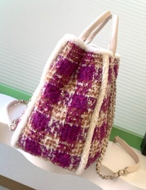 Chanel Tweed Top Handle Bag - Image 2