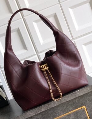 Chanel Mini Drawstring Hobo Bag - Image 2