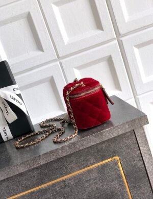 Chanel Red Vanity Bag - Image 3