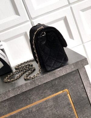 Chanel Velvet Crystal Flap - Image 2