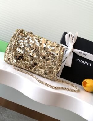 Chanel So Black Sequin Flap - Image 4