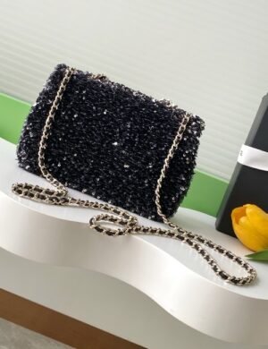 Chanel So Black Sequin Flap - Image 2