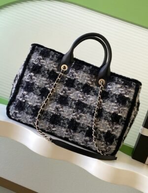 Chanel Tweed Handle Bag - Image 5