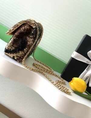 Chanel So Black Sequin Flap - Image 3