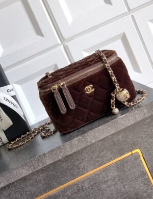 Chanel Quilted Chain Vanity Bag - Image 1