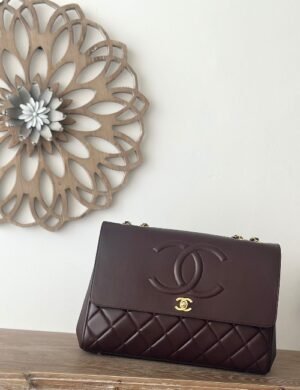Chanel Brown Lambskin Flap - Image 1