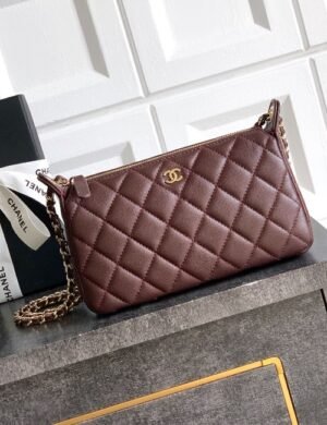 Chanel Coffee Brown Mahjong Bag - Image 1