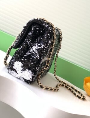 Chanel Logo Sequin Flap - Image 2