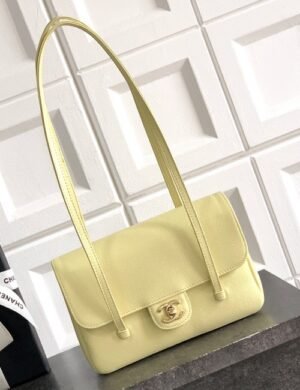 Chanel Jennie Yellow Flap Bag - Image 2