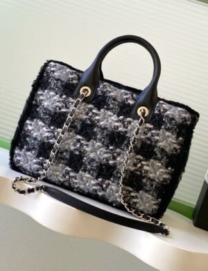 Chanel Tweed Handle Bag - Image 3
