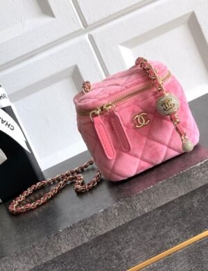 Chanel Pink Vanity Bag - Image 1