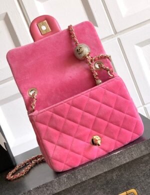 Chanel Velvet Crystal Flap - Image 3