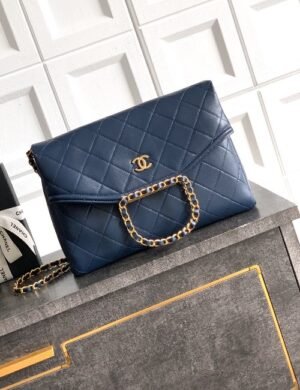 Chanel Blue Classic Flap - Image 4